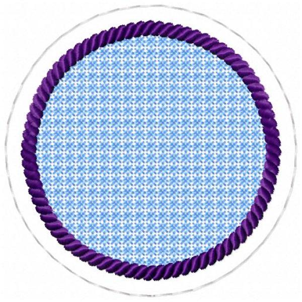ITH-Stickdatei MugRug Untersetzer Einzeldatei für 10x10 cm